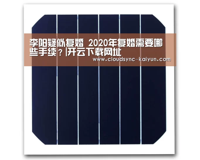 李阳疑似复婚 2020年复婚需要哪些手续?|开云下载网址(图1) 开元