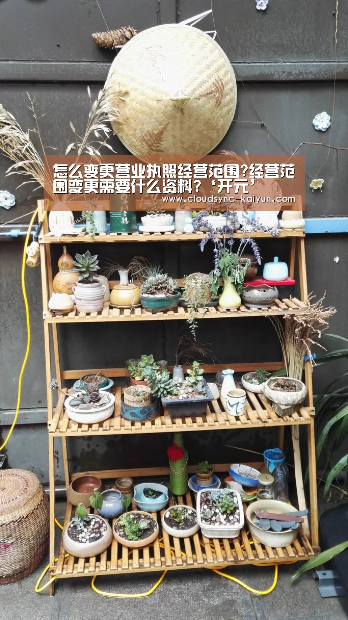 怎么变更营业执照经营范围?经营范围变更需要什么资料?‘开元’(图1) 开元棋牌